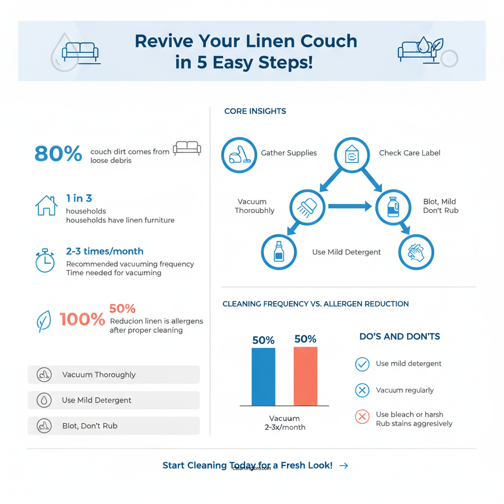how to clean linen couch - Data Infographic and Statistics