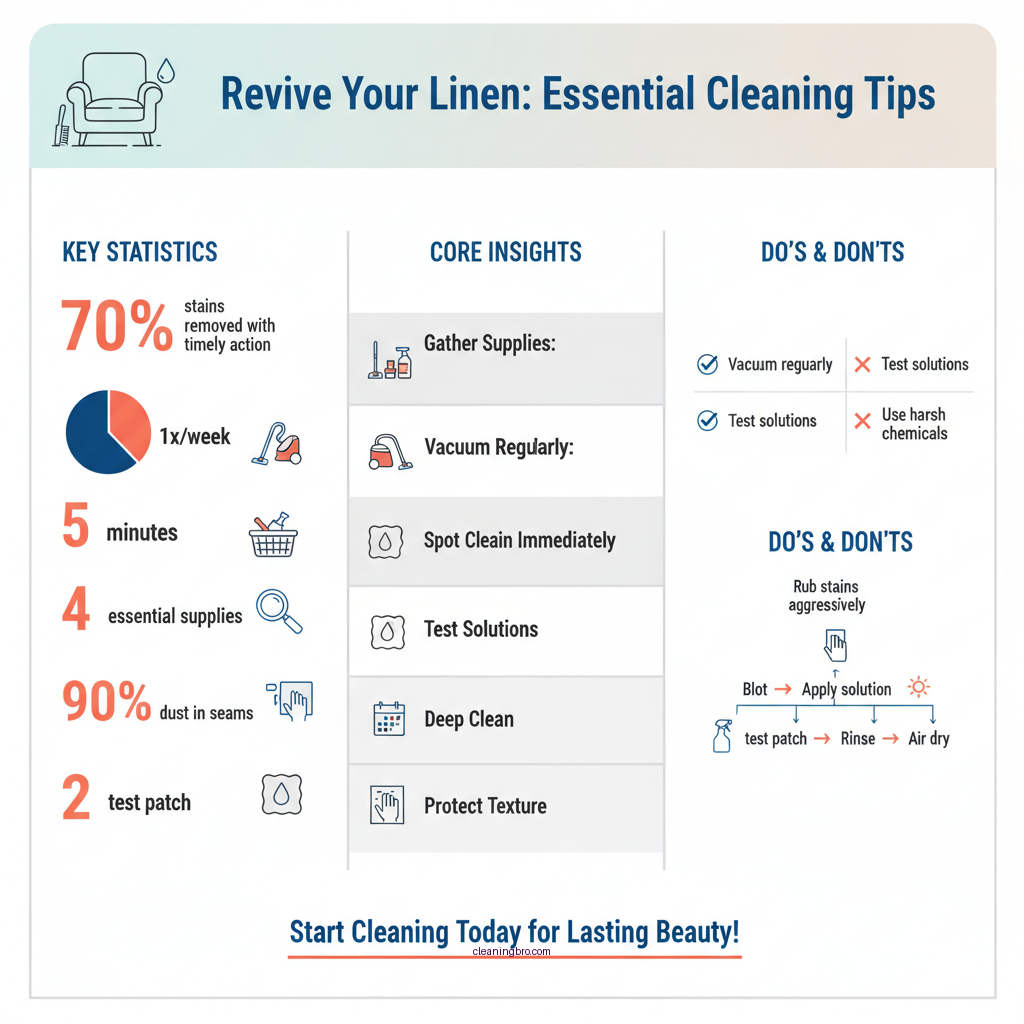 how to clean linen furniture - Data Infographic and Statistics