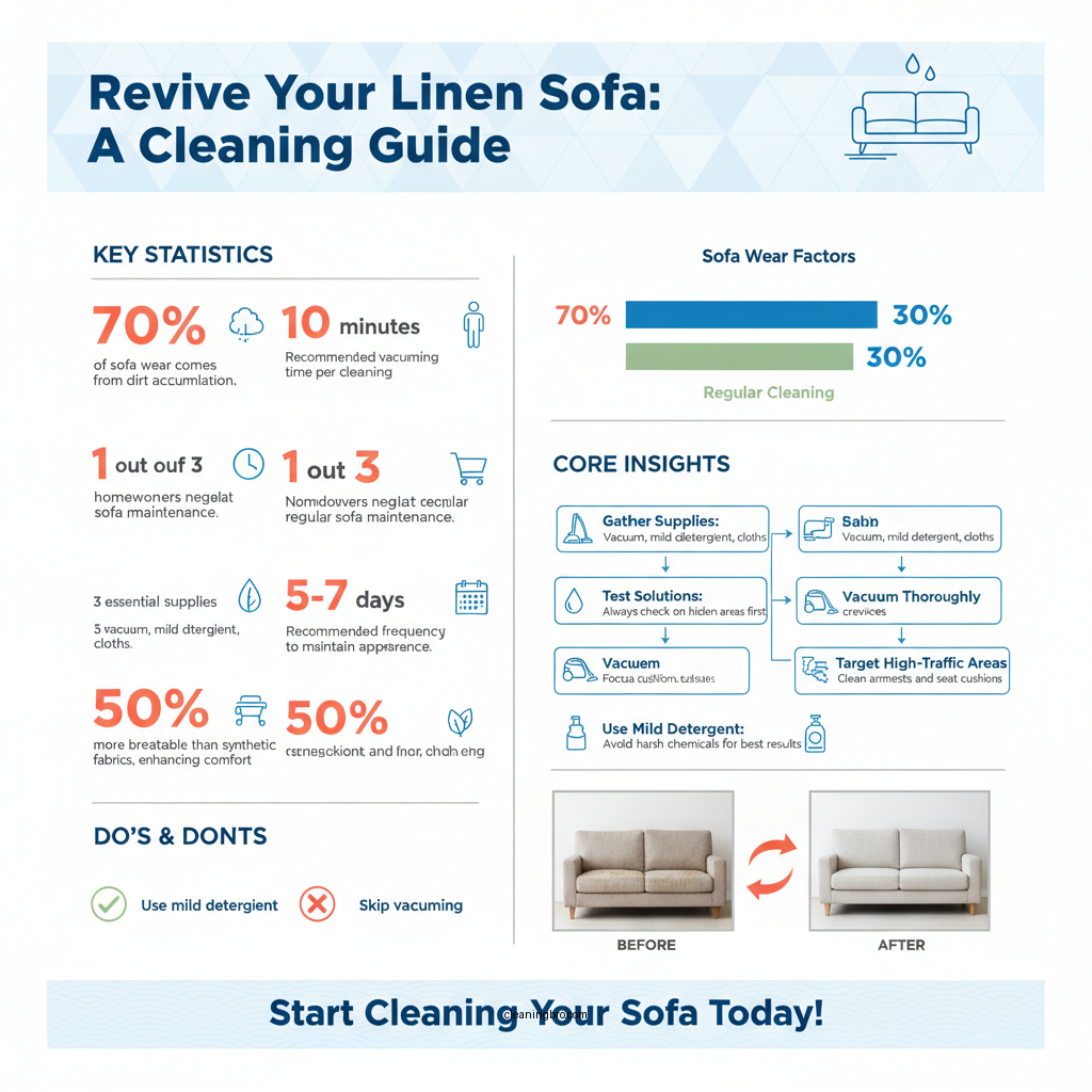 how to clean linen sofa - Data Infographic and Statistics