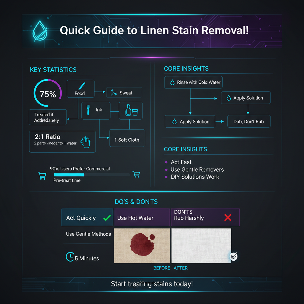 how to clean linen stains - Data Infographic and Statistics