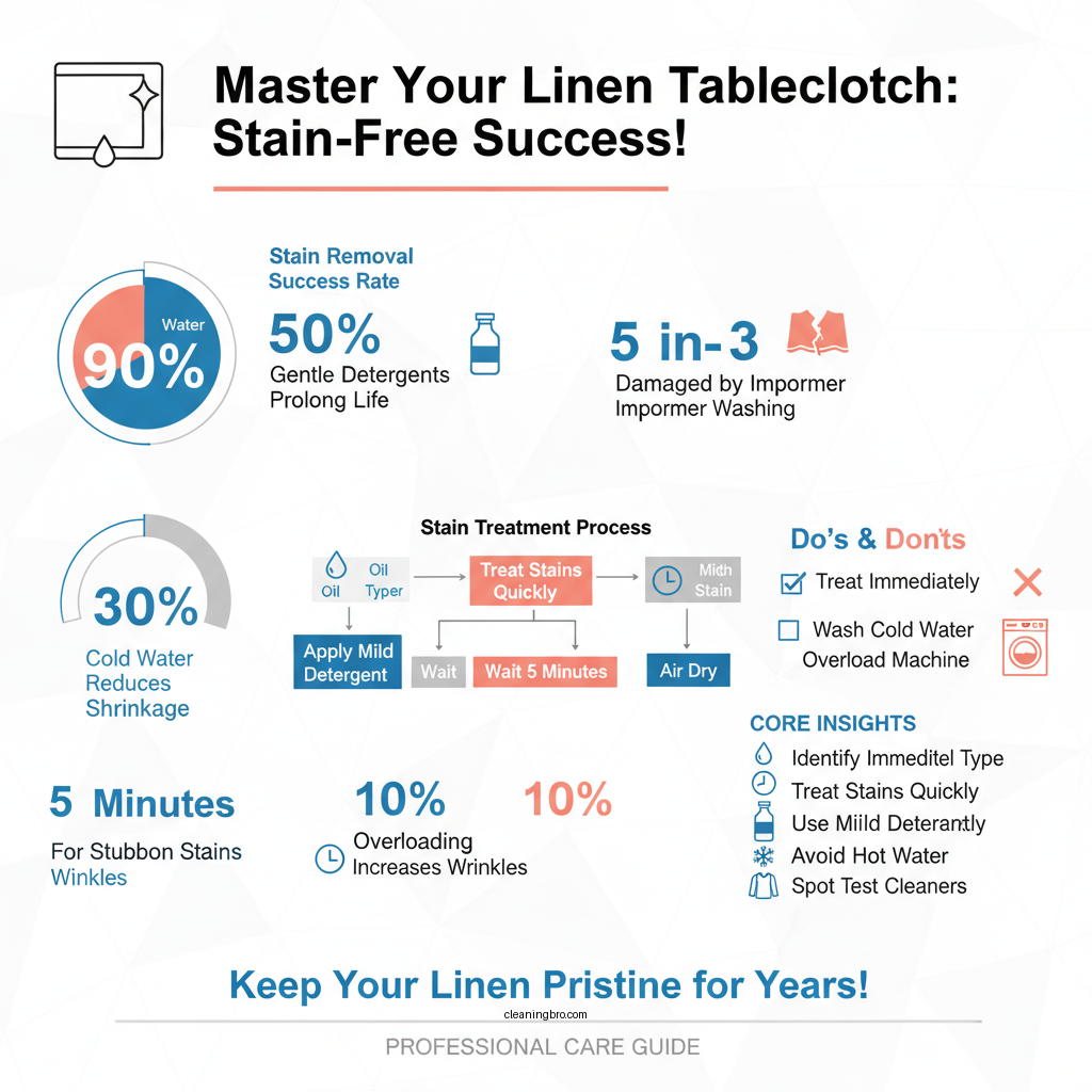 how to clean linen tablecloth - Data Infographic and Statistics