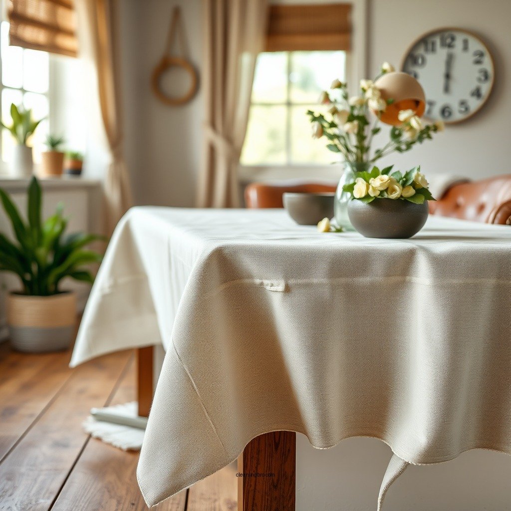 Pre-Treating Stains - how to clean linen tablecloth