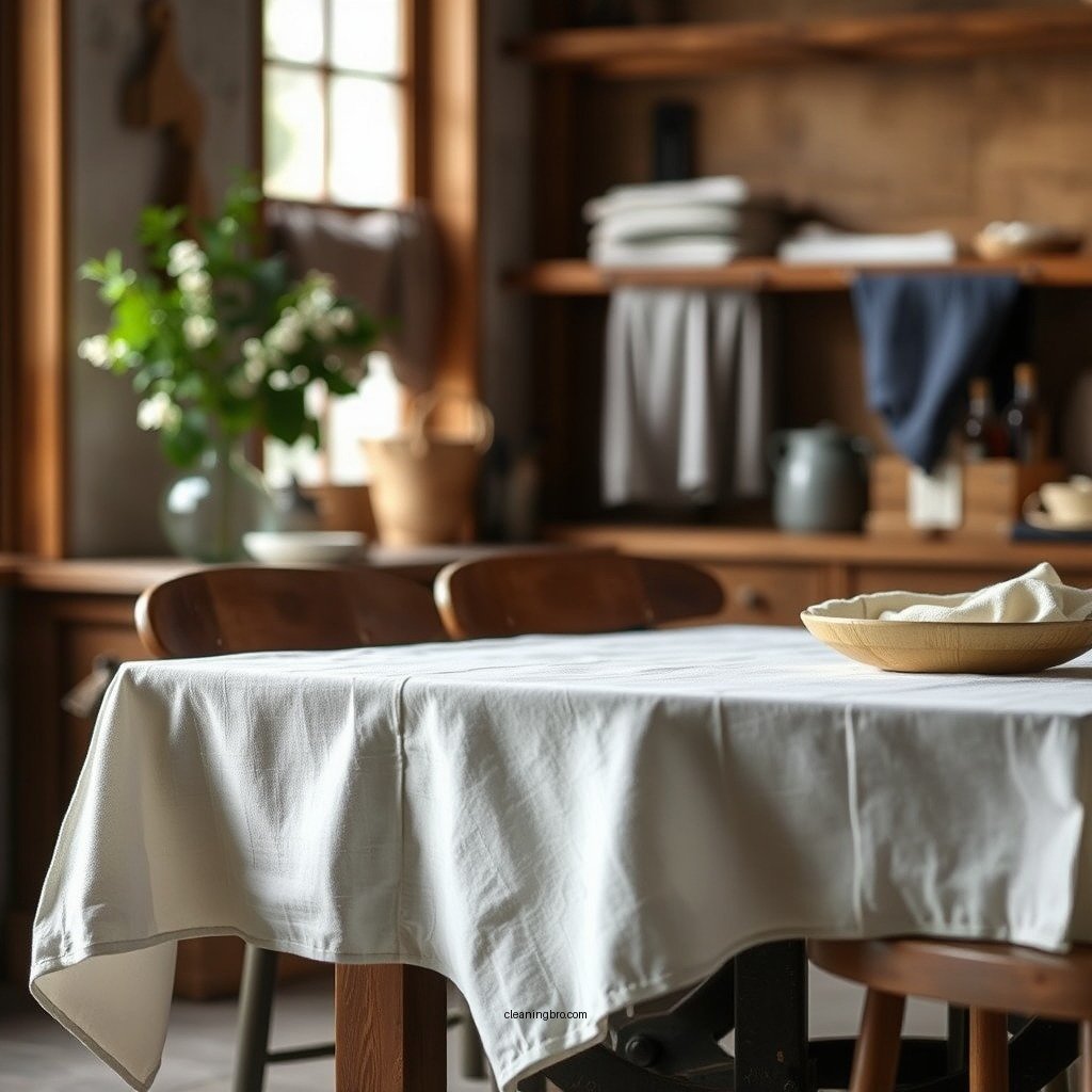 Understanding Linen Care - how to clean linen tablecloth