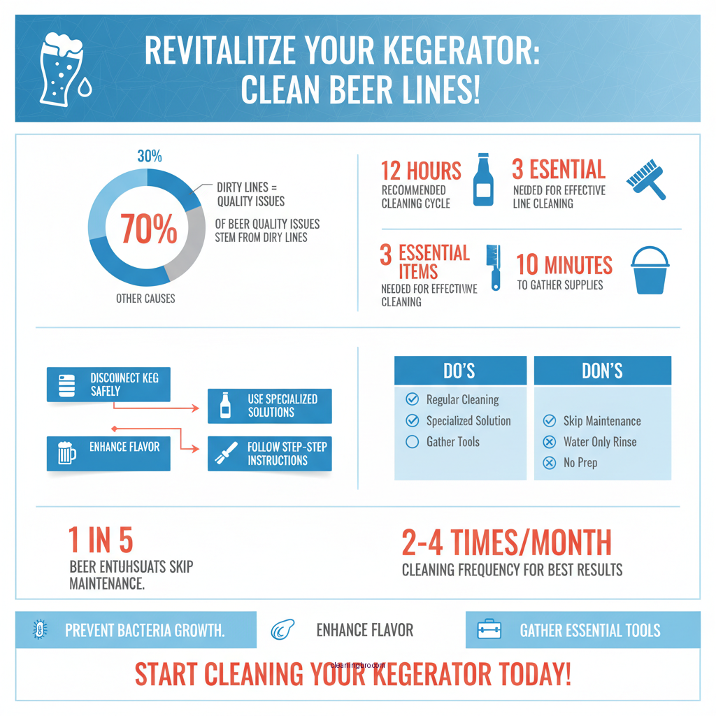 how to clean lines in a kegerator - Data Infographic and Statistics