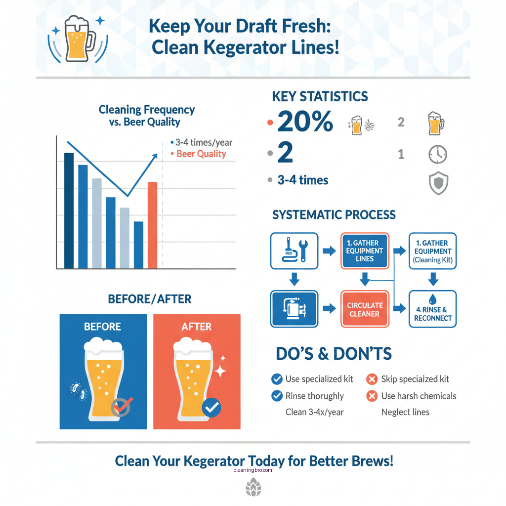 how to clean lines in kegerator - Data Infographic and Statistics