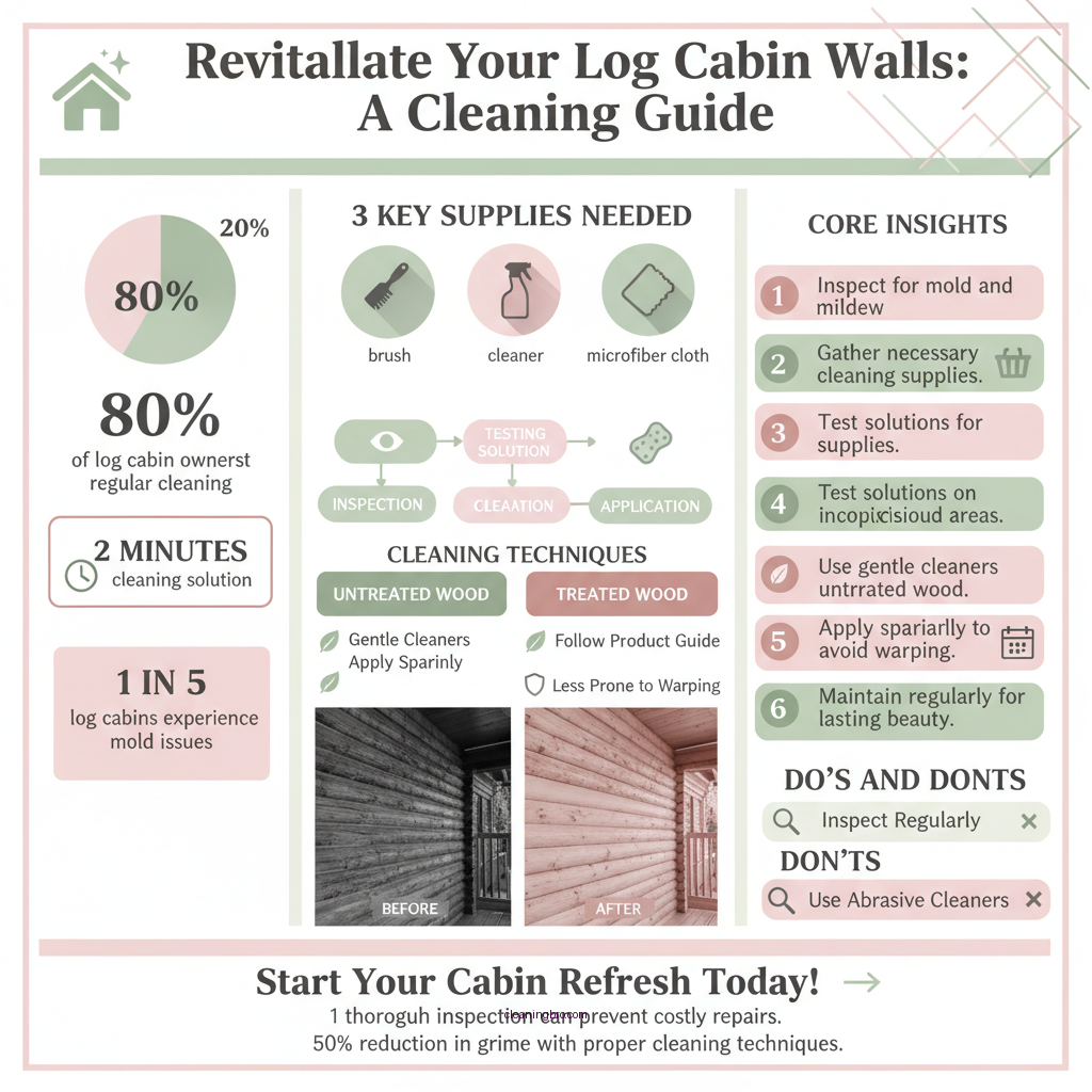 how to clean log cabin interior walls - Data Infographic and Statistics