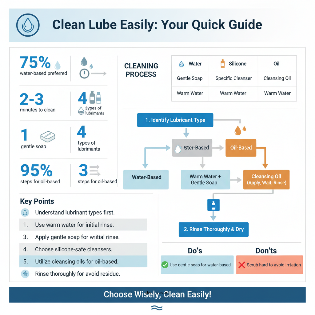 how to clean lube out of you - Data Infographic and Statistics