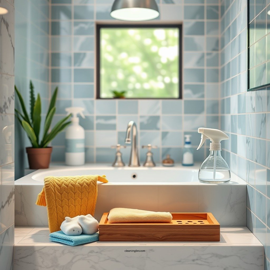 Essential Cleaning Supplies - how to clean marble shower