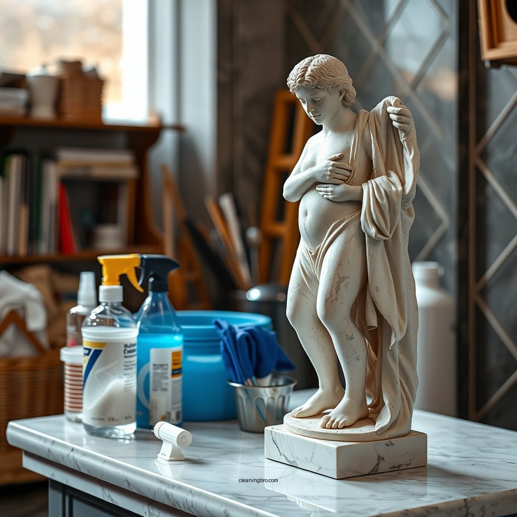 Essential Cleaning Supplies - how to clean marble statue