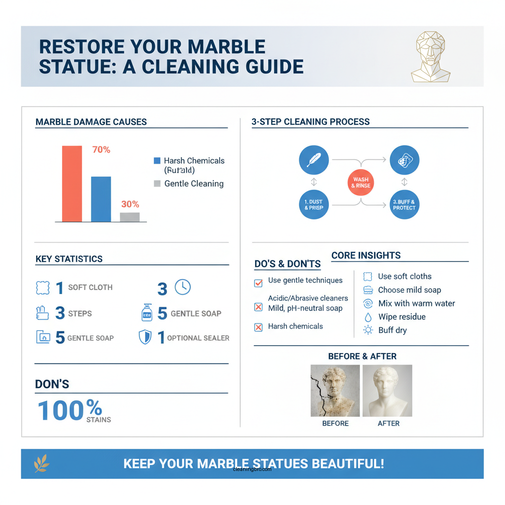 how to clean marble statue - Data Infographic and Statistics