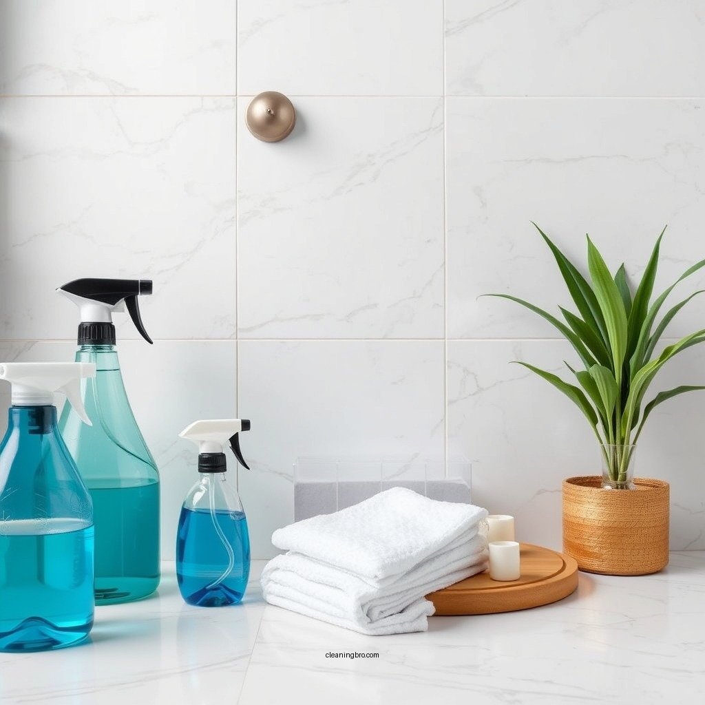 Essential Cleaning Supplies - how to clean marble tile shower
