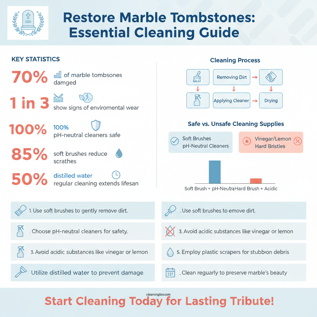 how to clean marble tombstone - Data Infographic and Statistics