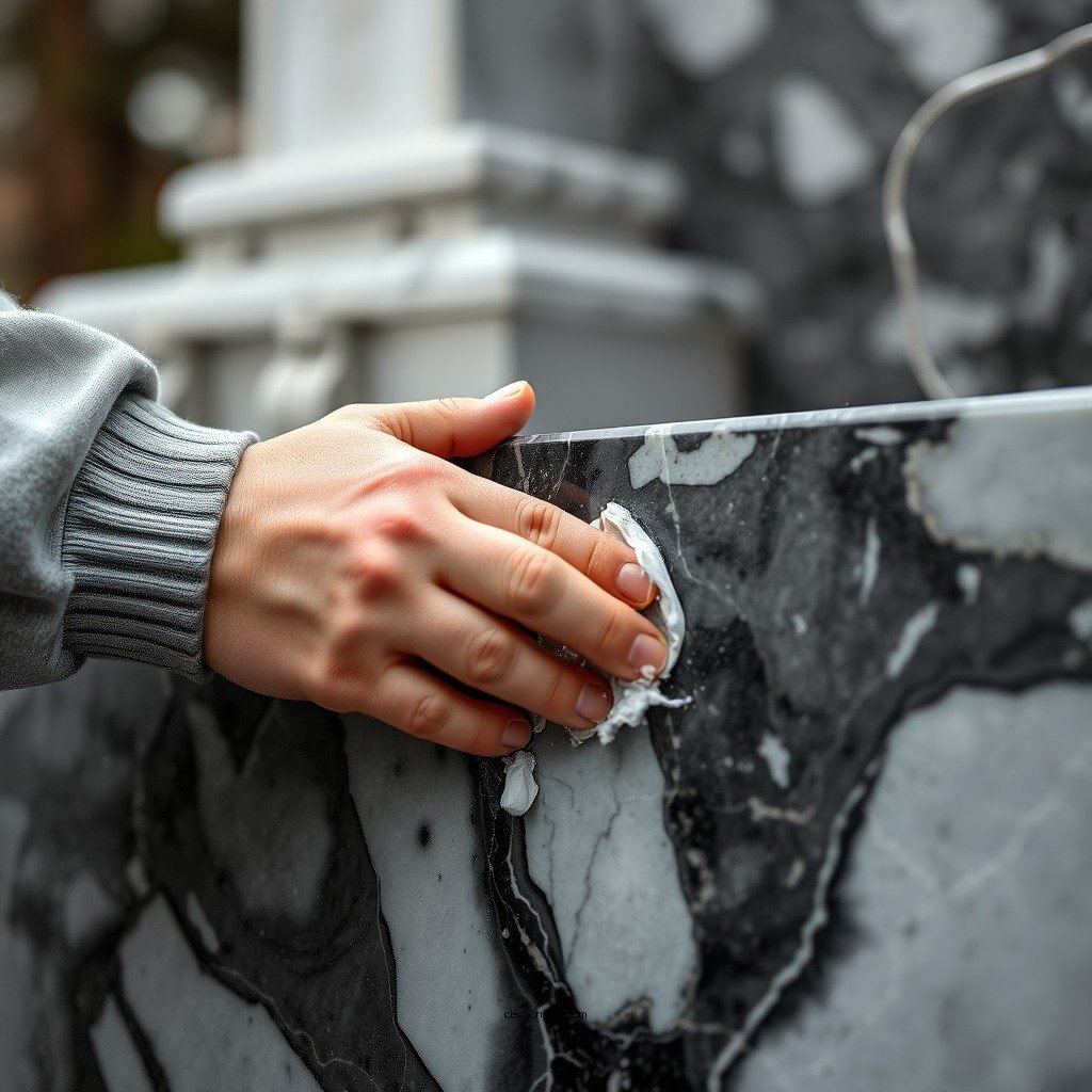 Step-by-Step Cleaning Process - how to clean marble tombstone