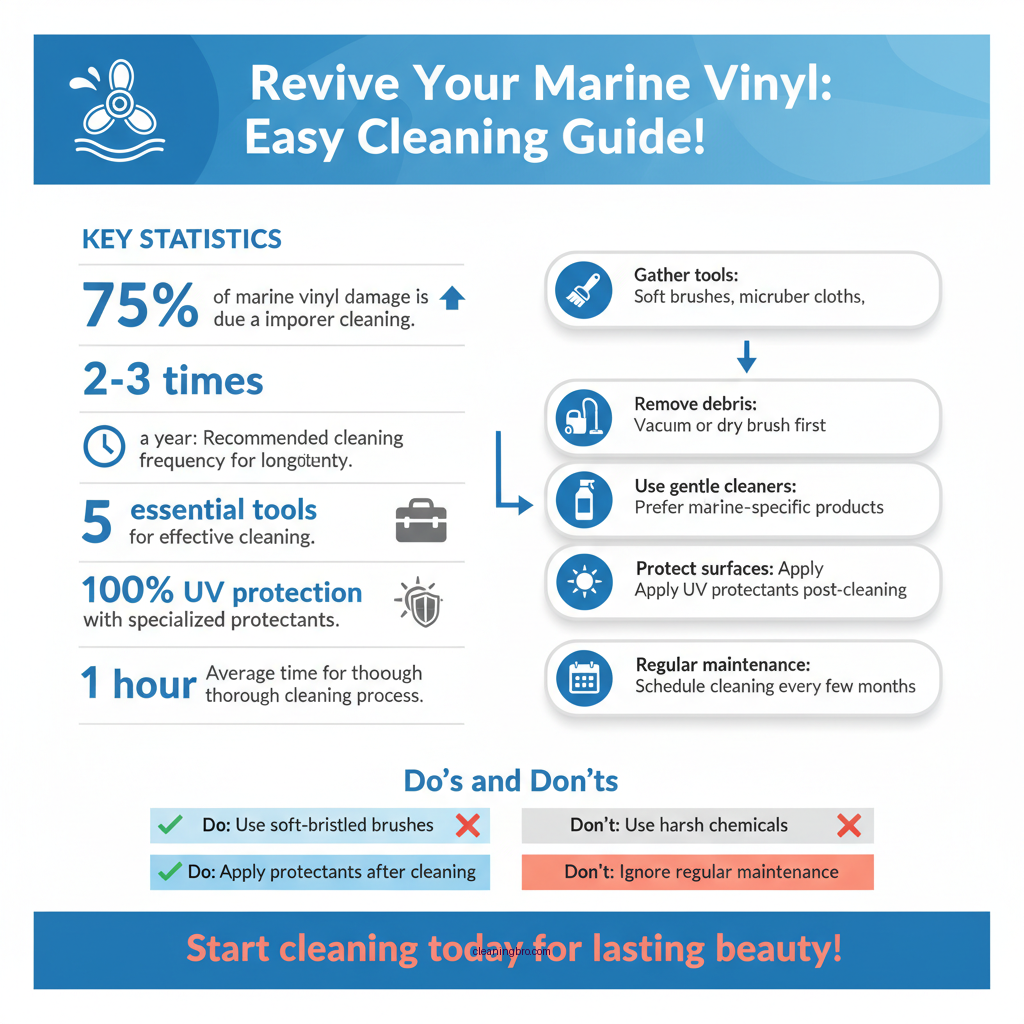 how to clean marine vinyl - Data Infographic and Statistics