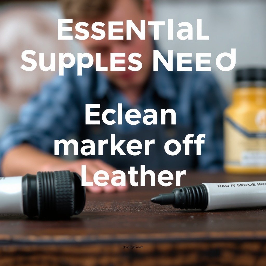 Essential Supplies Needed - how to clean marker off leather