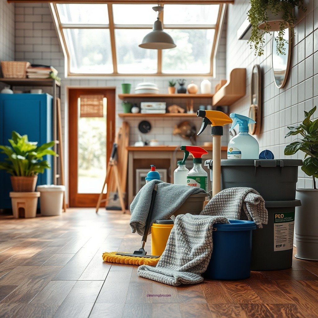 Essential Cleaning Supplies - how to clean marley floor