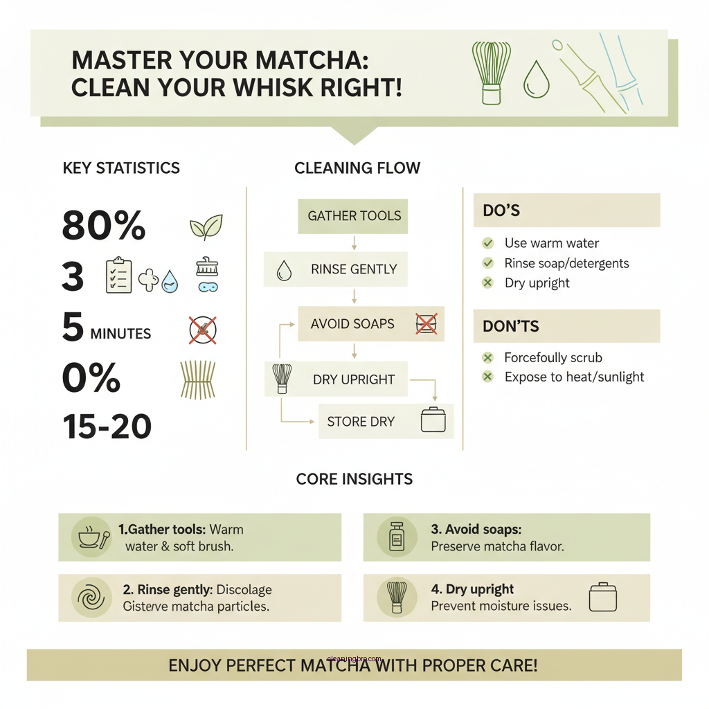 how to clean matcha whisk for the first time - Data Infographic and Statistics