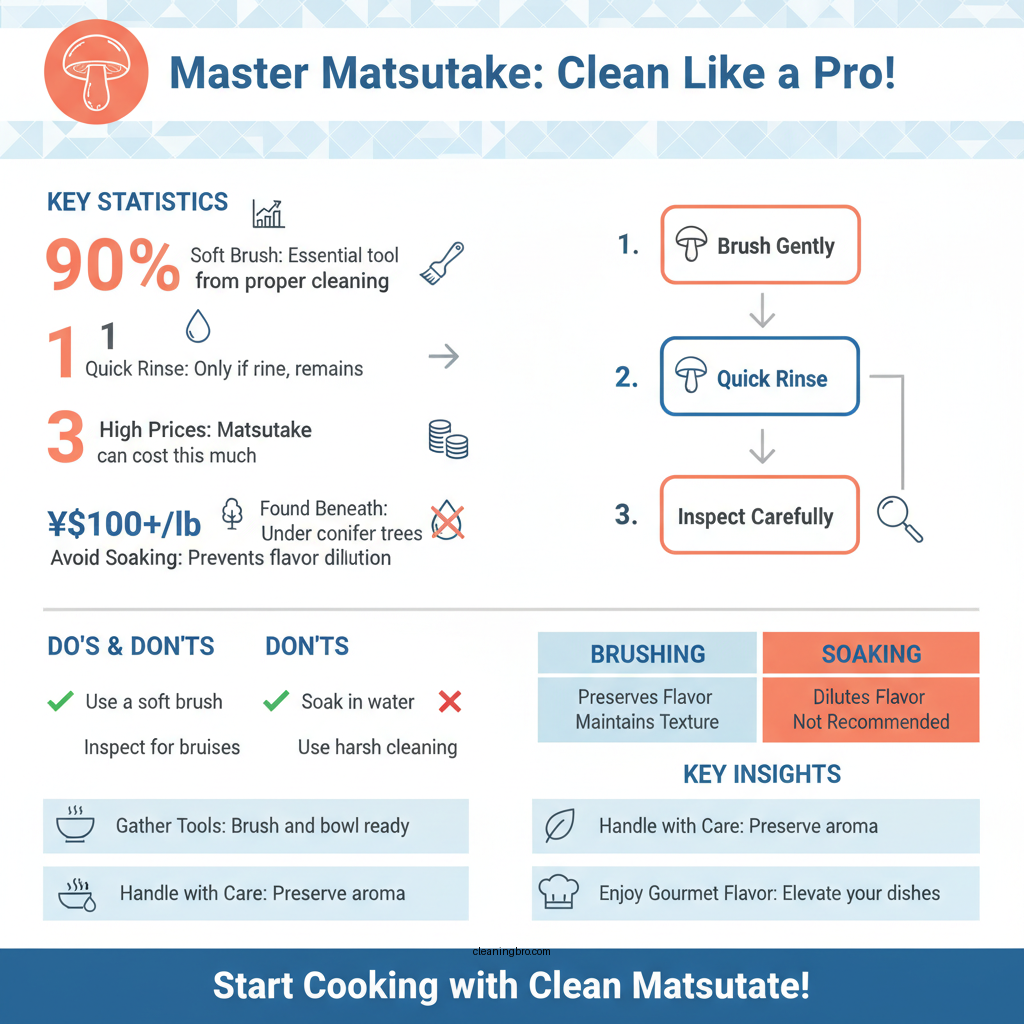 how to clean matsutake mushrooms - Data Infographic and Statistics