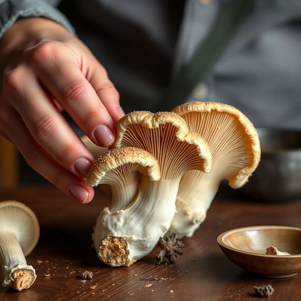 Step-by-Step Cleaning Process - how to clean matsutake mushrooms