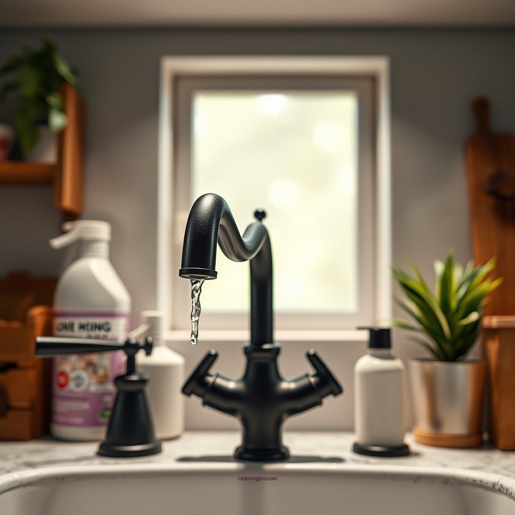 Recommended Cleaning Supplies - how to clean matte black faucet