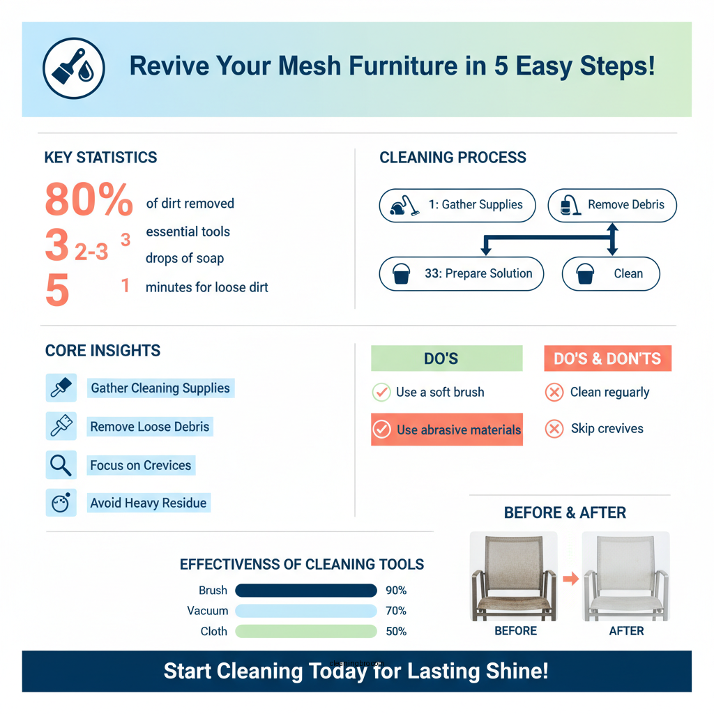 how to clean mesh outdoor furniture - Data Infographic and Statistics