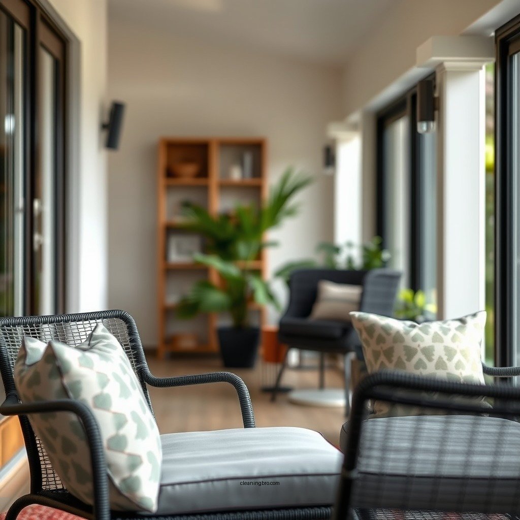Remove Loose Dirt and Debris - how to clean mesh outdoor furniture