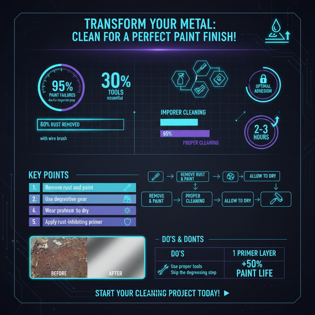 how to clean metal for painting - Data Infographic and Statistics