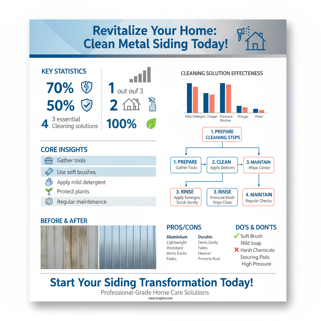 how to clean metal siding - Data Infographic and Statistics