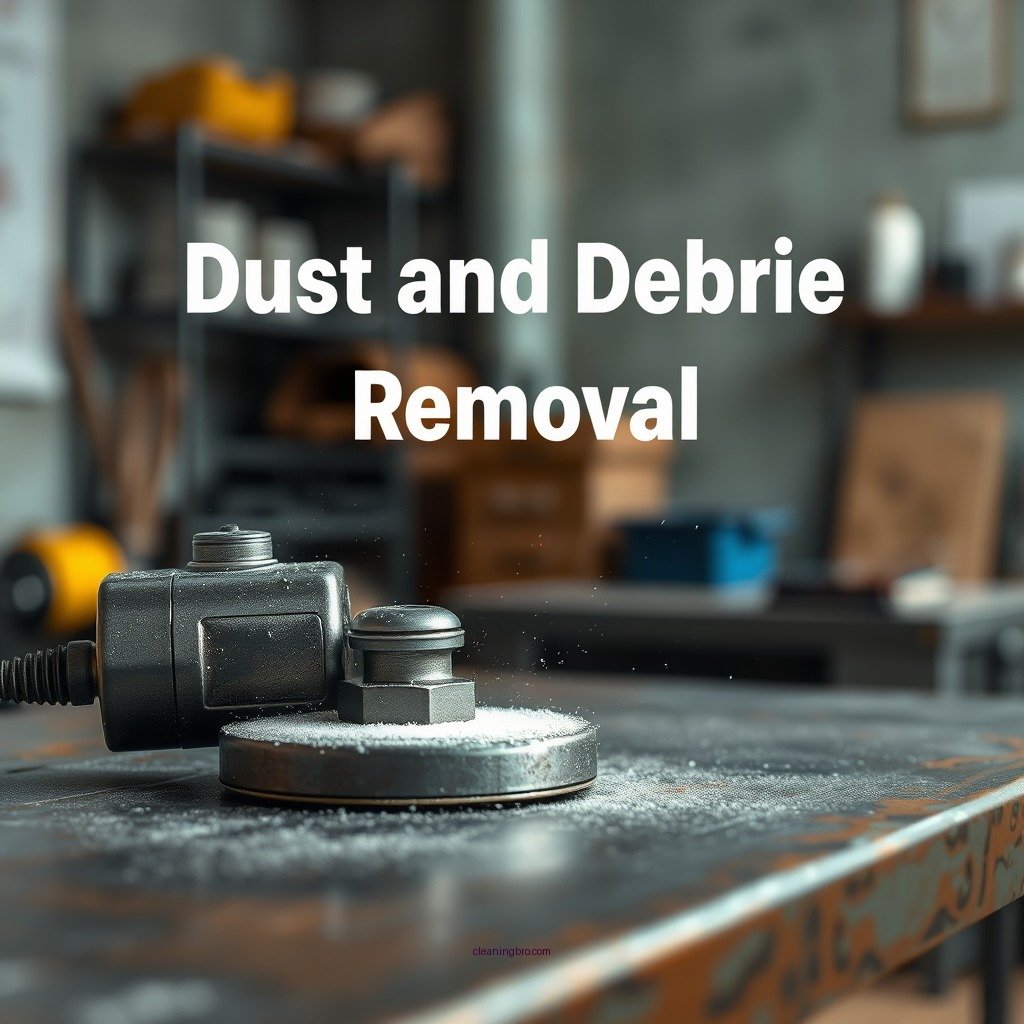 Dust and Debris Removal - how to clean metal table