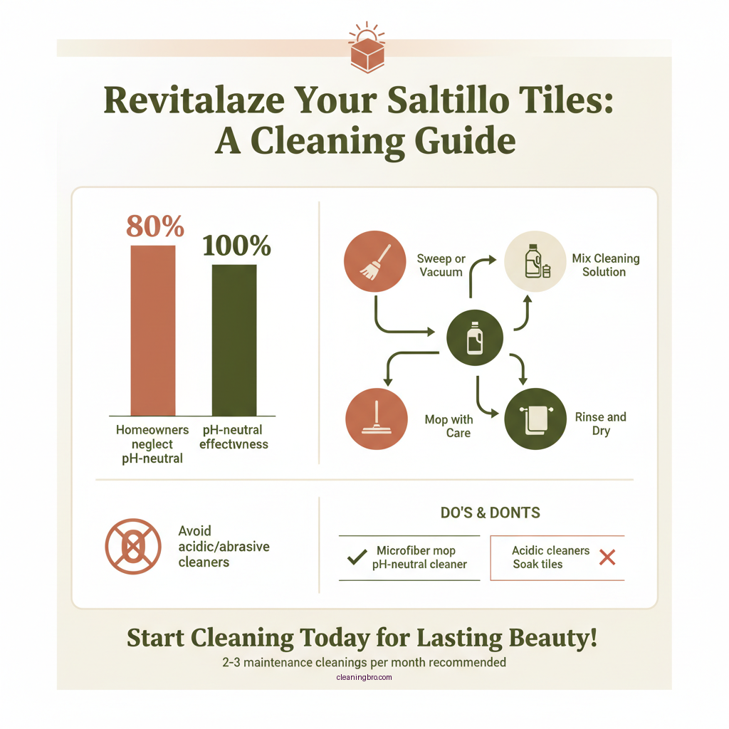 how to clean mexican saltillo tile - Data Infographic and Statistics