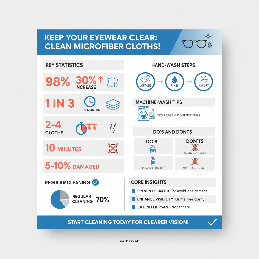 how to clean microfiber cloths for eyeglasses - Data Infographic and Statistics