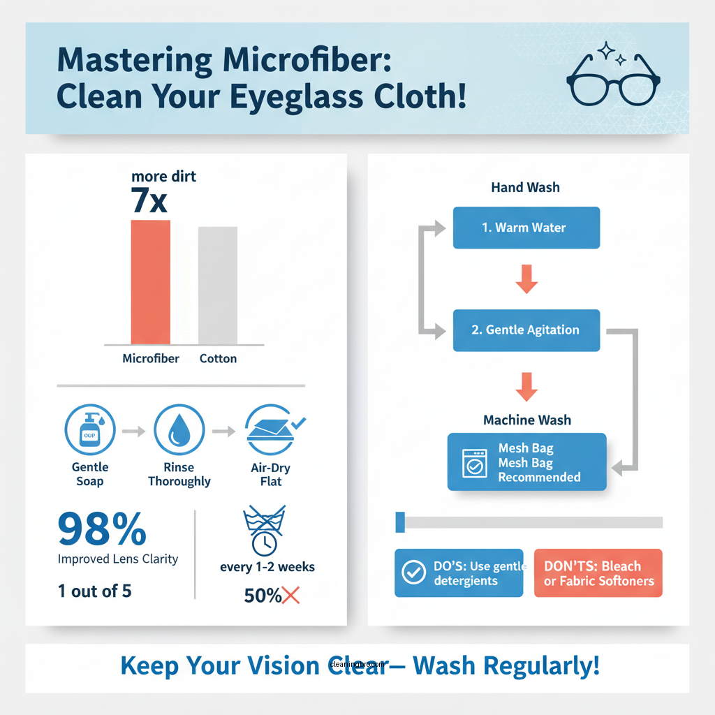 how to clean microfiber eyeglass cloth - Data Infographic and Statistics