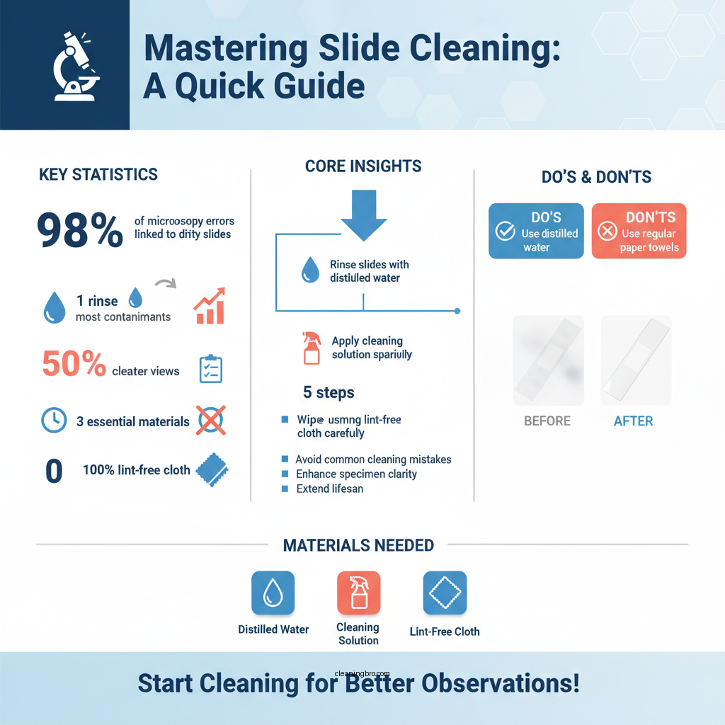 how to clean microscope slides - Data Infographic and Statistics