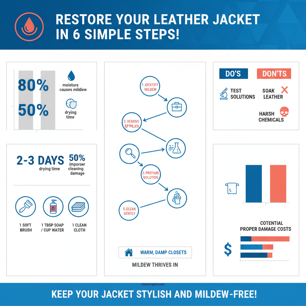 how to clean mildew from leather jacket - Data Infographic and Statistics