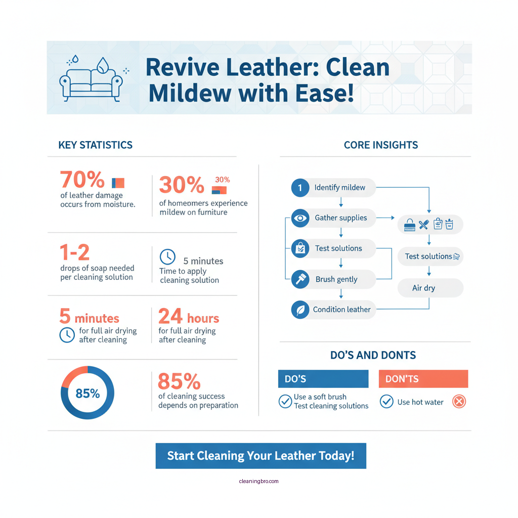 how to clean mildew from leather furniture - Data Infographic and Statistics