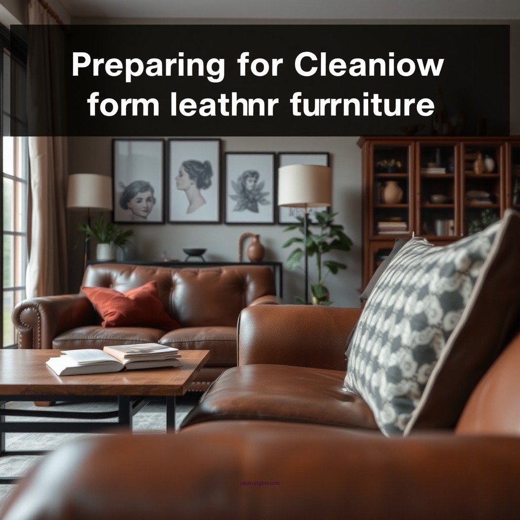 Preparing for Cleaning - how to clean mildew from leather furniture