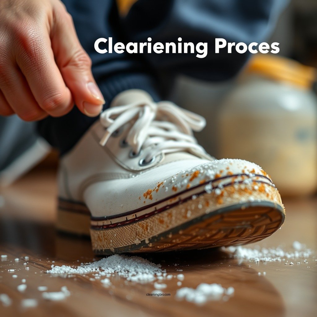 Step-by-Step Cleaning Process - how to clean mildew from shoes