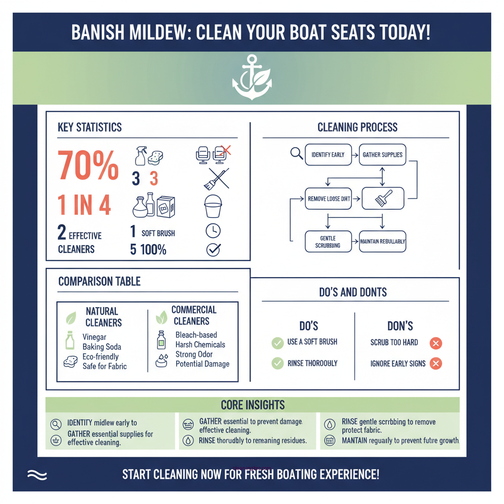 how to clean mildew off boat seats - Data Infographic and Statistics