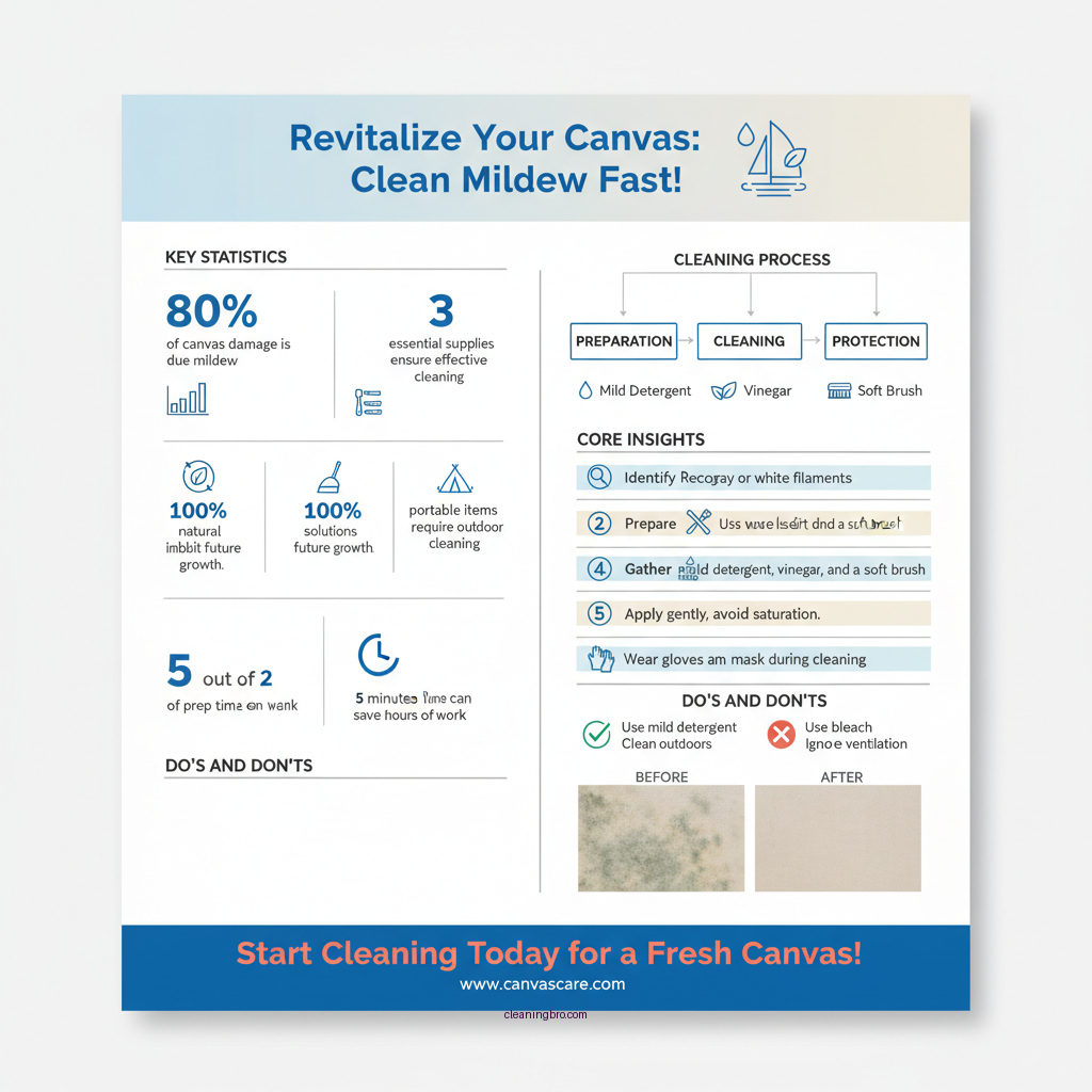 how to clean mildew off canvas - Data Infographic and Statistics