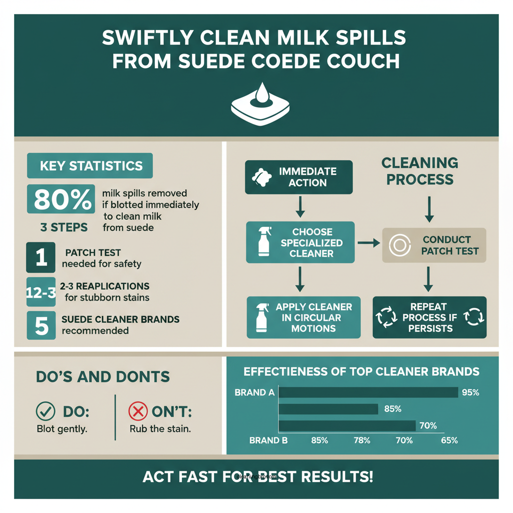 how to clean milk off suede couch - Data Infographic and Statistics