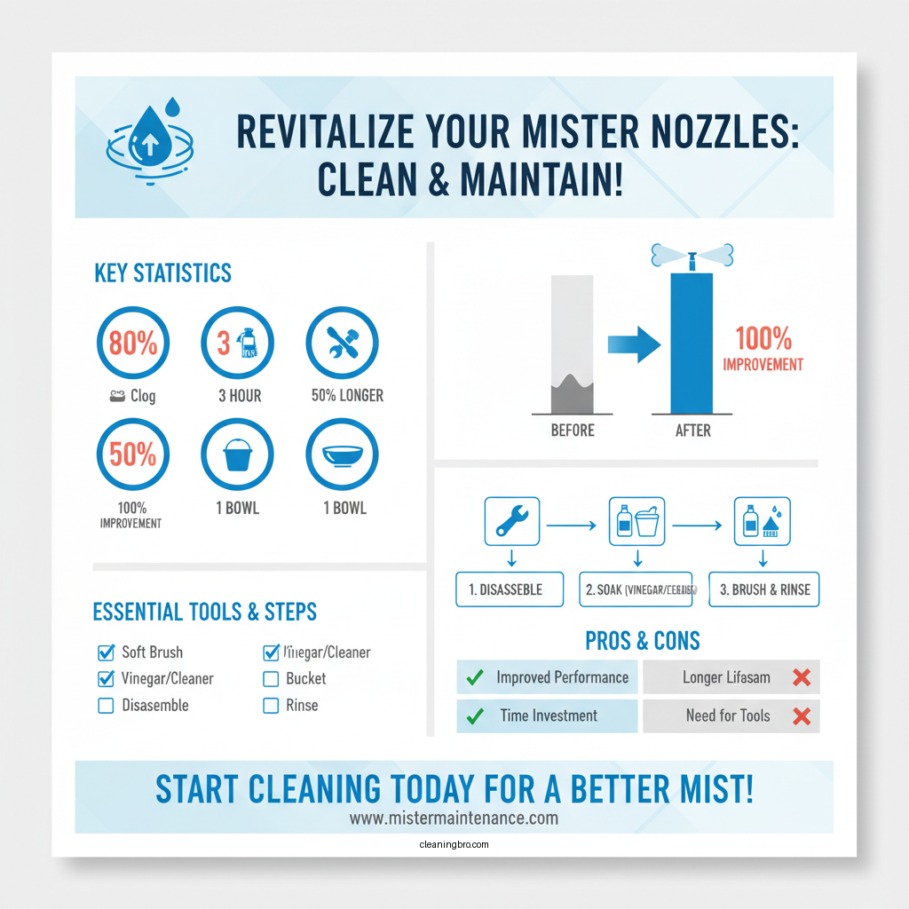how to clean mister nozzles - Data Infographic and Statistics