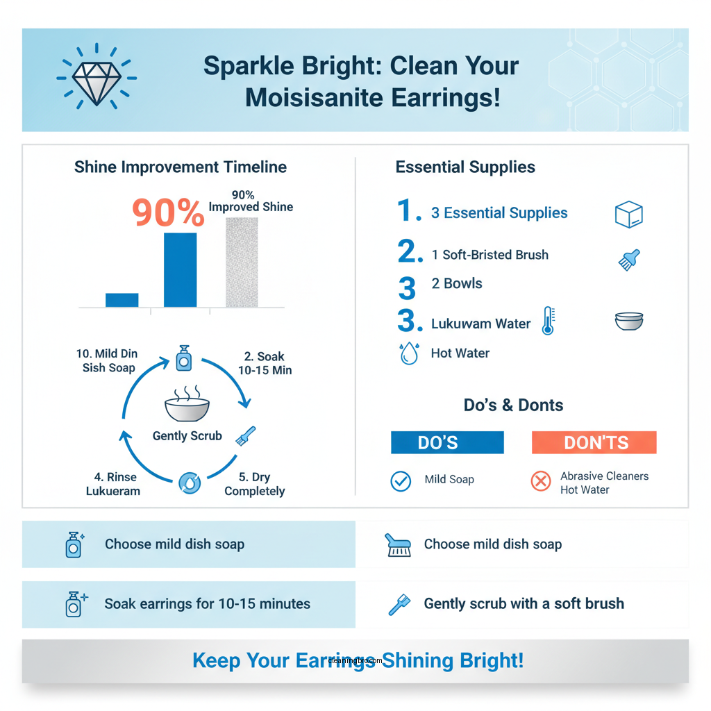 how to clean moissanite earrings - Data Infographic and Statistics