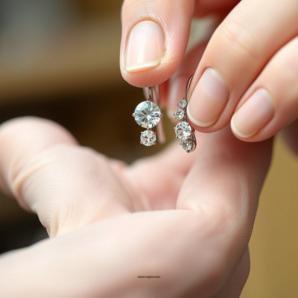 Step-by-Step Cleaning Process - how to clean moissanite earrings