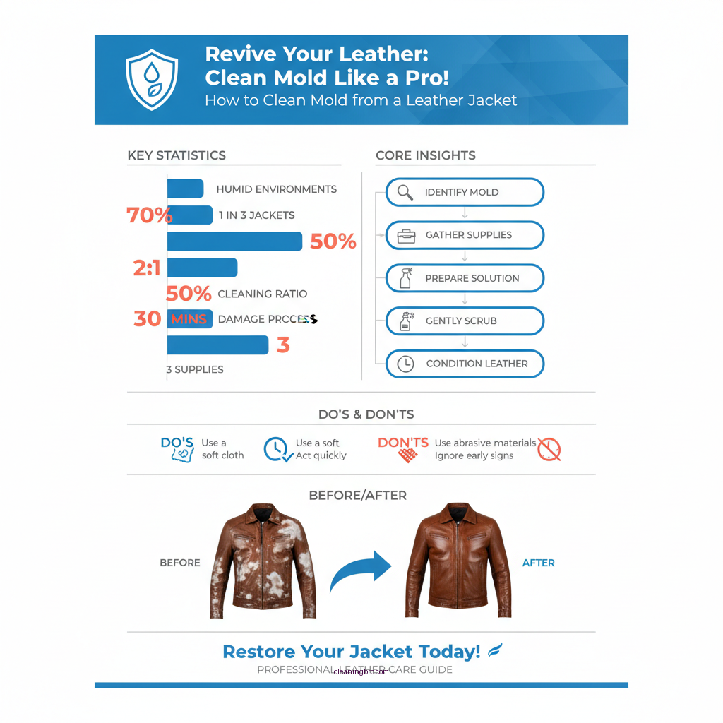 how to clean mold from a leather jacket - Data Infographic and Statistics
