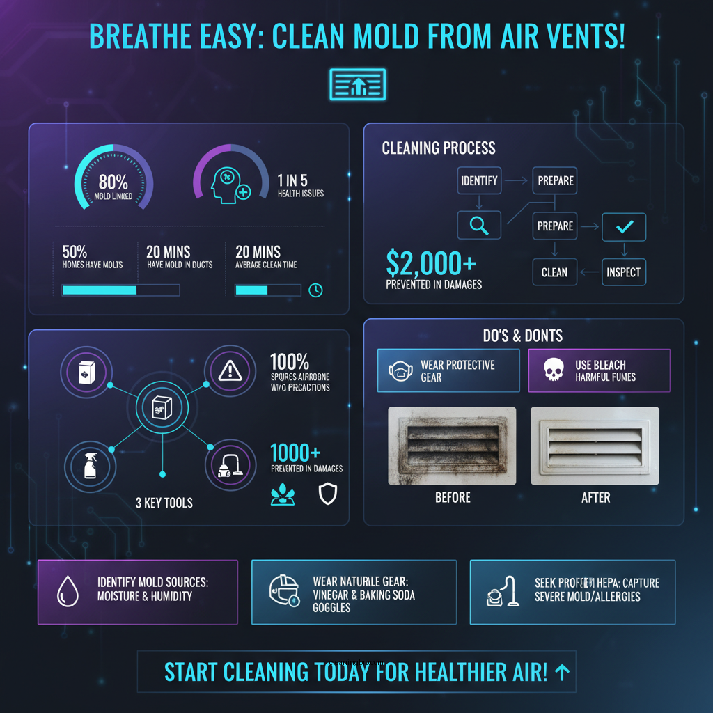 how to clean mold from air vents - Data Infographic and Statistics