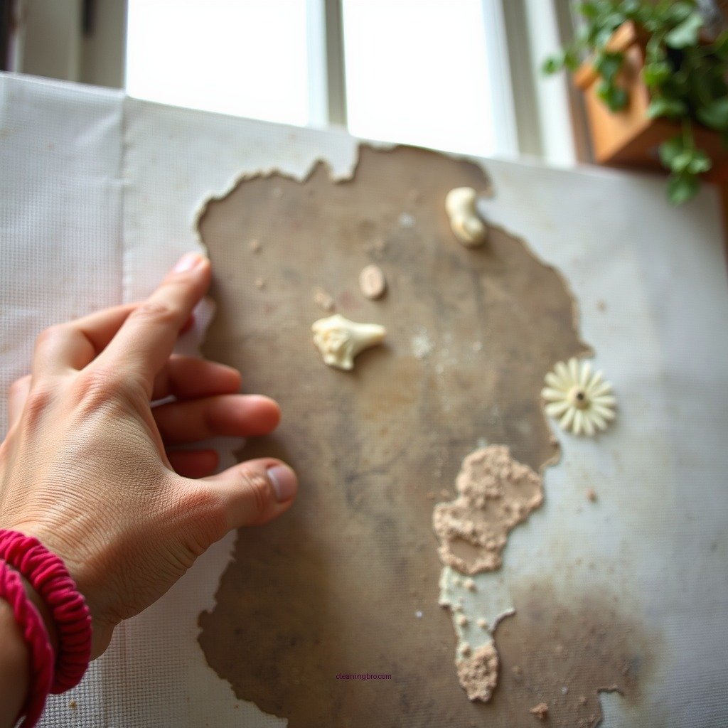 Preparing for Cleaning - how to clean mold from canvas