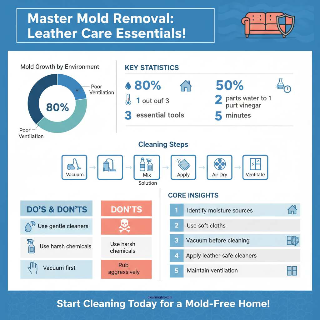 how to clean mold from leather furniture - Data Infographic and Statistics