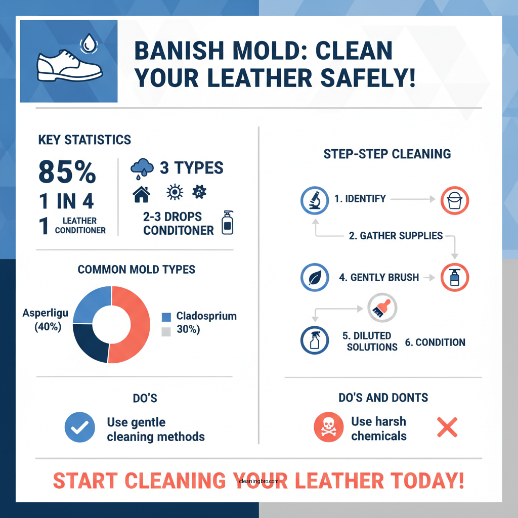 how to clean mold from leather - Data Infographic and Statistics