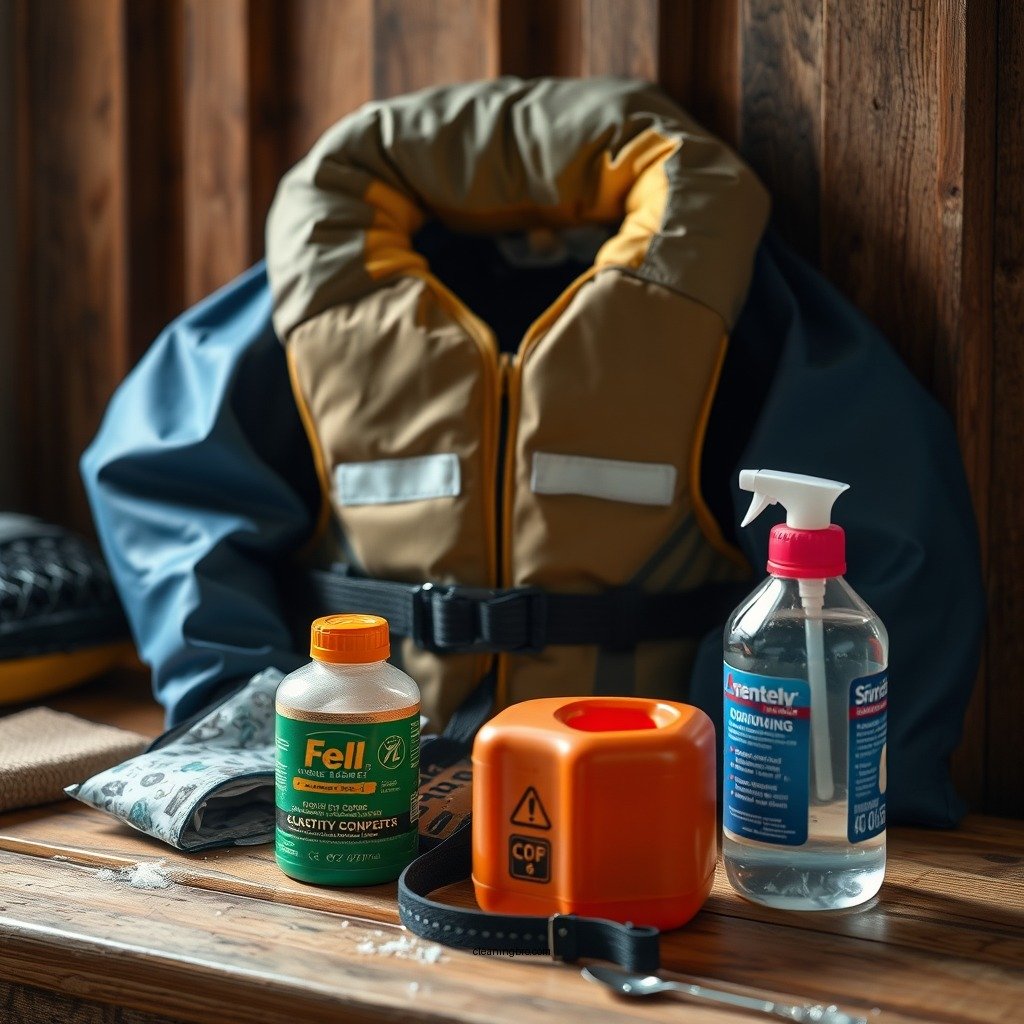 Essential Cleaning Supplies - how to clean mold from life jackets