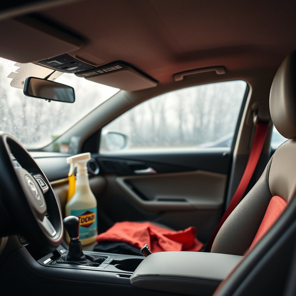 Gather Necessary Cleaning Supplies - how to clean mold in car upholstery